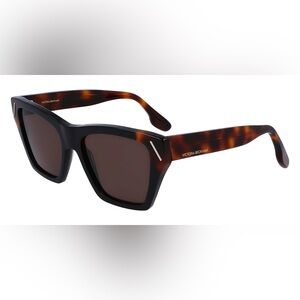 Victoria Beckham Brown Tortoise Sunglasses